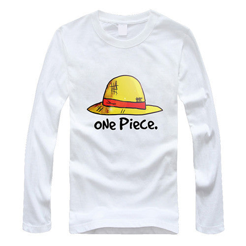 One Piece T Shirt Luffy Straw Hat Japanese Anime