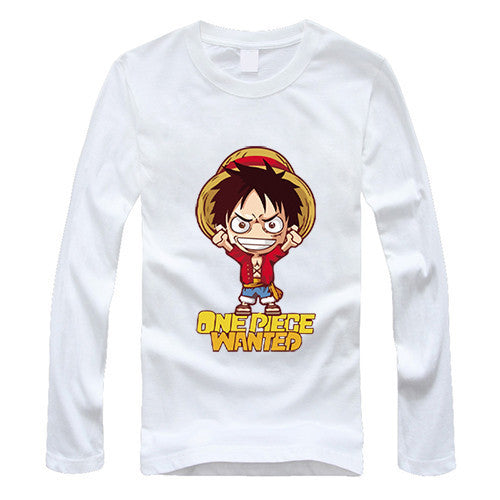 One Piece T Shirt Luffy Straw Hat Japanese Anime