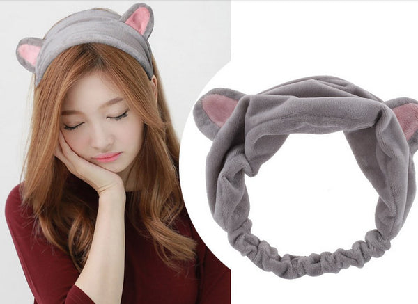 Korea Plush Rabbit Ear Headband