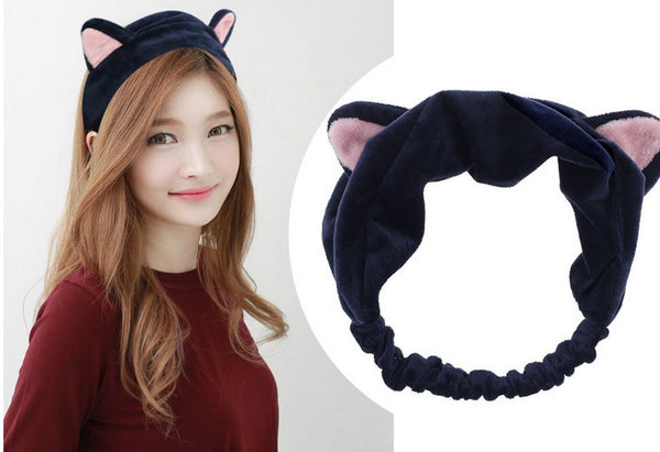 Korea Plush Rabbit Ear Headband