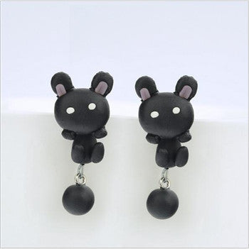 Cute Animal Cat Fox Women Earrings